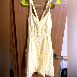Butter Yellow ModCloth 1950s-60s Vintage Style Open-Back Dress